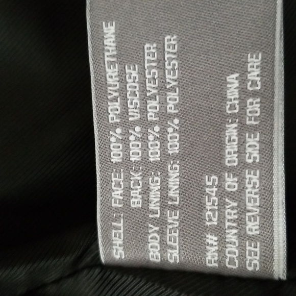 New Michael Kors Charcoal Faux Leather Jacket - Picture 11 of 12